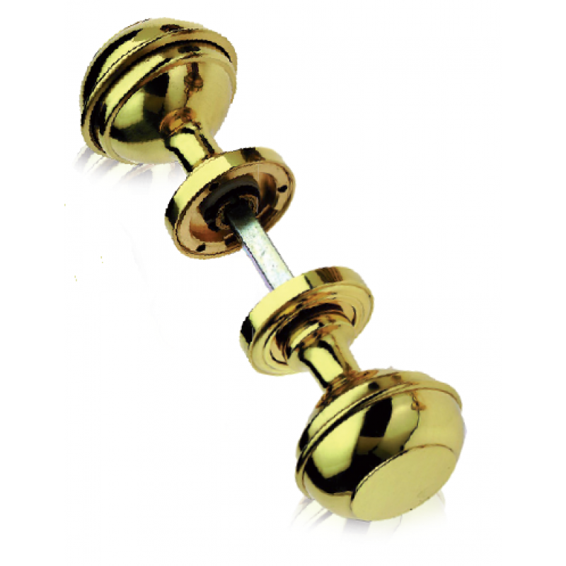 Mod 800 Pair of Brass Knobs Ø60 Diameter for Door PFS Pasini