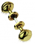 Mod 800 Pair of Brass Knobs Ø60 Diameter for Door PFS Pasini