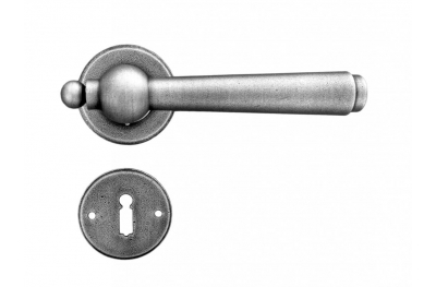Munich Galbusera Door Handle with Rosette and Escutcheon Plate