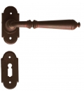 Moscow 2 Galbusera Door Handle with Rosette and Escutcheon Plate