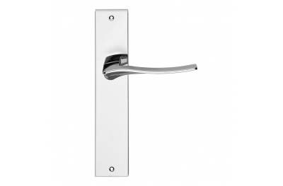 Olimpia Series Fashion forme Door Handle on Plate Frosio Bortolo for Design Furnishing