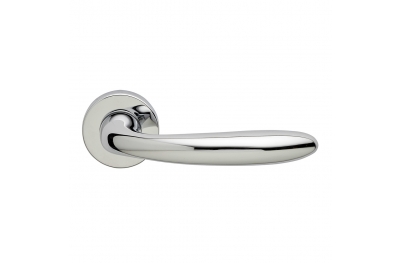 Alpha Series Vintage forme Door Handle on Round Rosette Frosio Bortolo Bizarre Design