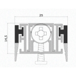 Draft Excluder for Doors Comaglio 120 Special Series Various Sizes
