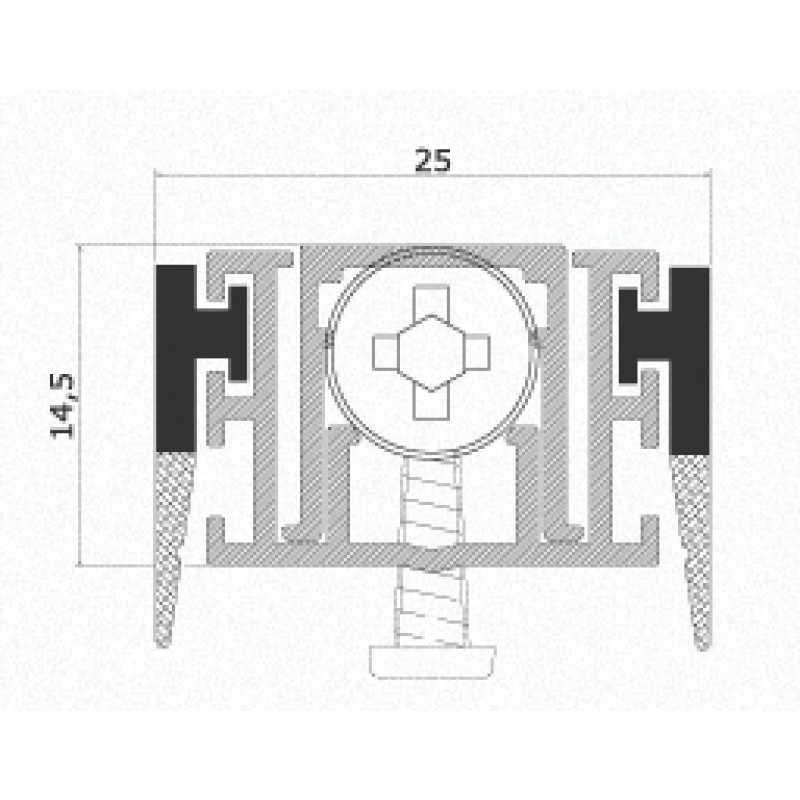 Draft Excluder for Doors Comaglio 120 Special Series Various Sizes