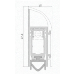 DIY Draft Excluder for Door Comaglio 1450 Comax Series Various Sizes and Colours