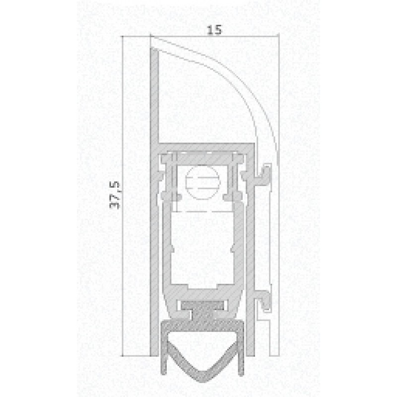 DIY Draft Excluder for Door Comaglio 1450 Comax Series Various Sizes and Colours