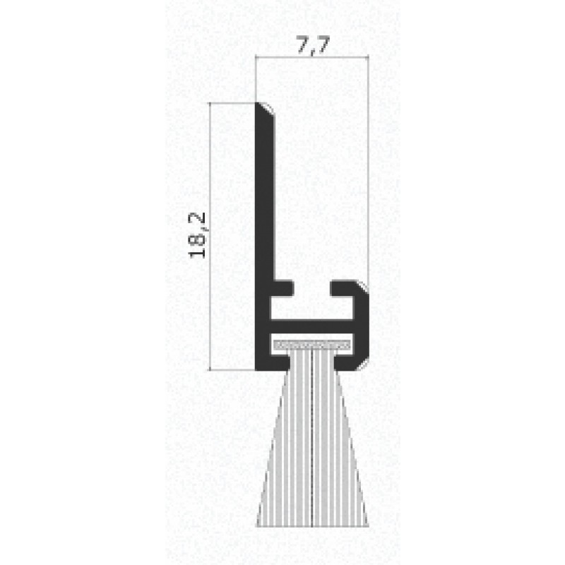 DIY Fixed Draft Excluder for Door Comaglio 1250 Comax Series Various Sizes