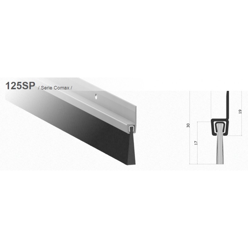 DIY Fixed Draft Excluder for Door Comaglio 125SP Comax Series Various Sizes