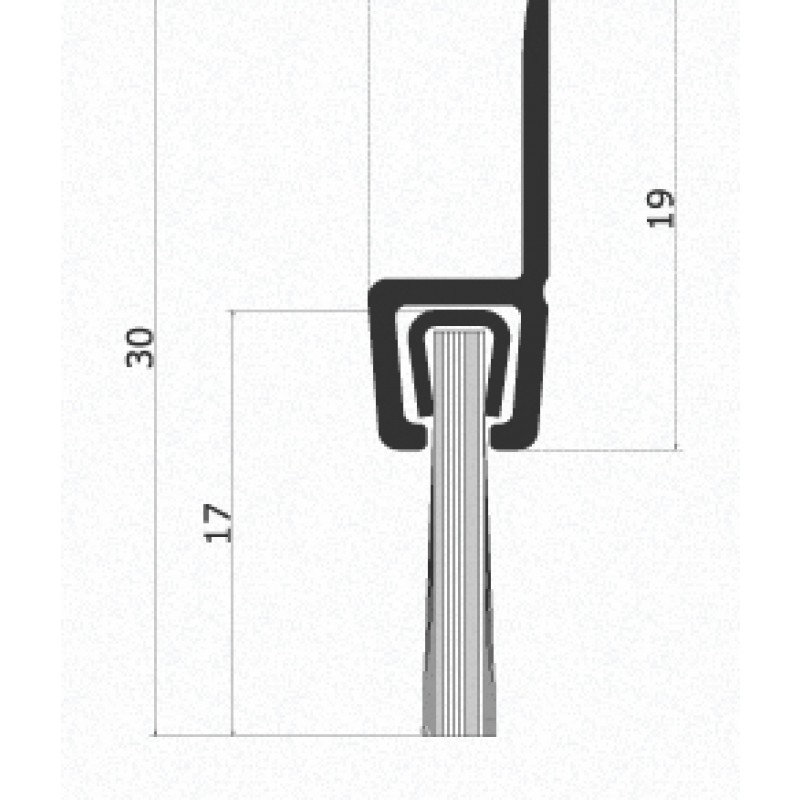 DIY Fixed Draft Excluder for Door Comaglio 125SP Comax Series Various Sizes
