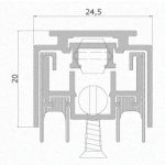Draft Excluder for Doors Comaglio AE Special Series Various Sizes