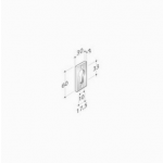 pba 2001.IT.Y Pair of Rectangular Nozzle in Stainless Steel