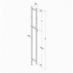 pba 200C-Y Pull Handle with Lock in Stainless Steel AISI 316L