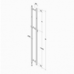 pba 200C-Y Pull Handle with Lock in Stainless Steel AISI 316L
