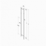 pba 200C Pull Handle with Lock in Stainless Steel AISI 316L