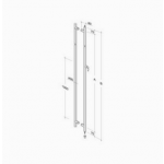 pba 200C Pull Handle with Lock in Stainless Steel AISI 316L