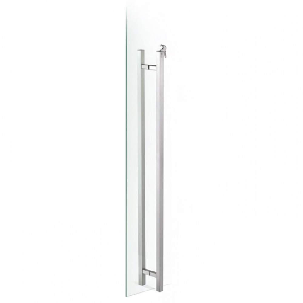 pba KLO.QV Pull Handle with Lock in Stainless Steel AISI 316L
