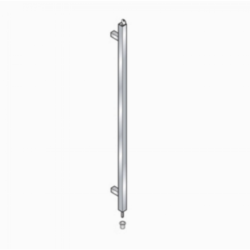 pba KLO.QV Pull Handle with Lock in Stainless Steel AISI 316L