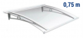 Newstyle Canopy NS-01 Transperent Roof 0,75m Overhang Royal Pat Newentry