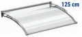 Egò Royal Pat Shelter in Aluminum and Polycarbonate Projection 125cm