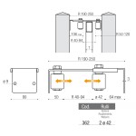 Adjustable Guide Plate for Double Column 2 Rollers Sliding Gate