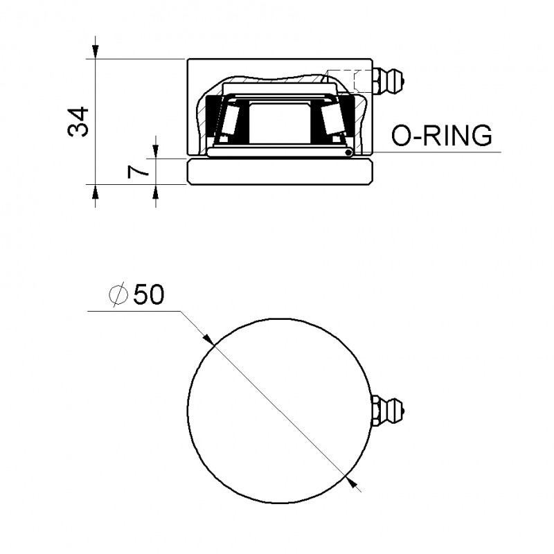 Medium Bottom Plate Swing Gate Combiarialdo