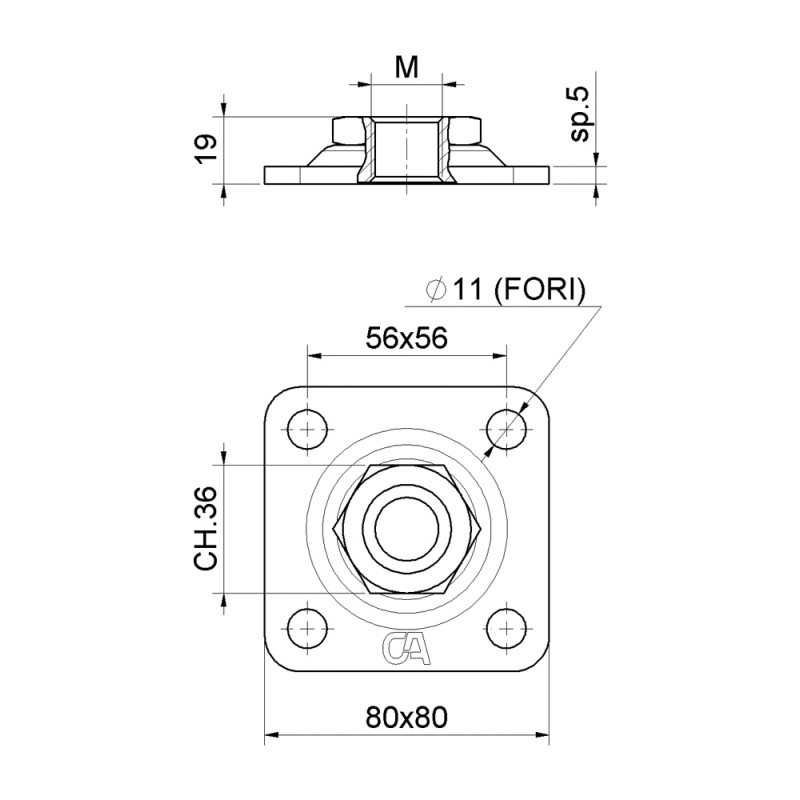Adjustable Plate Swing Gate Combiarialdo