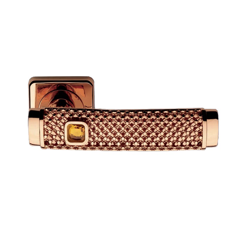 Pink Dream Jewellery PFS Pasini Door Handle with Rose and Escutcheon