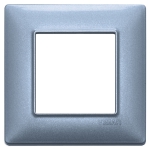 Cover Plate 2 Module Plana Vimar 14642 80x80x9 mm Various Colors
