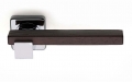 Plus Line Wenghe Wood Door Handle on Square Rosette Fashion Line PFS Pasini