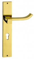 Plus Up Brass Door Handle on Plate Fashion Line PFS Pasini