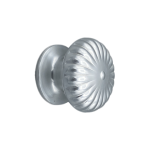 Fixed Decorated Knob in Anodized Aluminum Saguatti 161