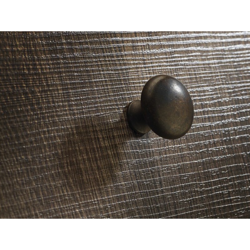 Classic Cabinet Knob Linea Calì Sirena PB with Aged Brass Finishing