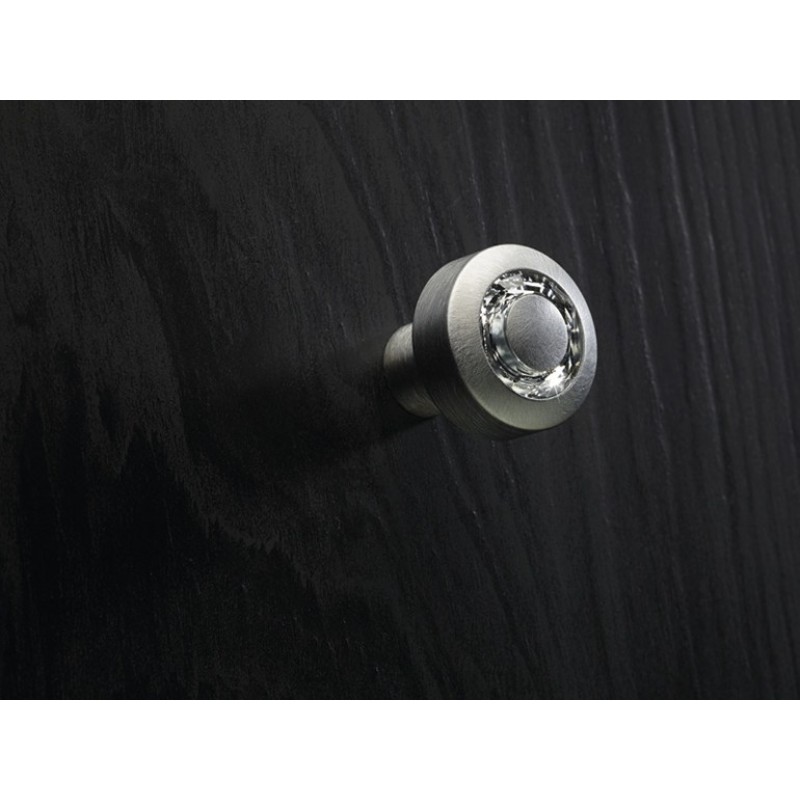 Furniture Knob Linea Calì Cosmic Crystal CS with Swarowski Satin Chrome