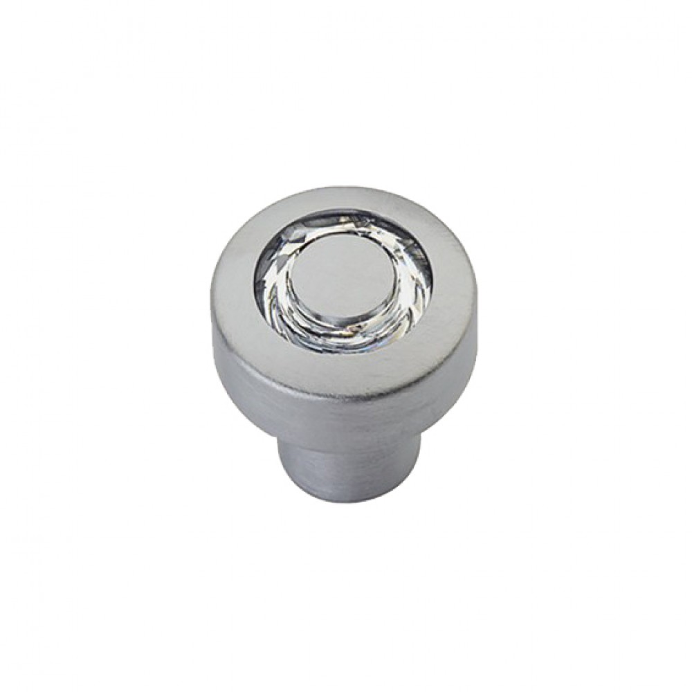 Furniture Knob Linea Calì Cosmic Crystal CS with Swarowski Satin Chrome