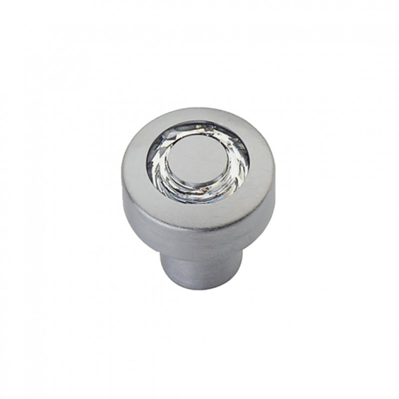 Furniture Knob Linea Calì Cosmic Crystal CS with Swarowski Satin Chrome