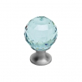 Cabinet Knob Linea Calì Crystal CS with Swarowski® Antique Green