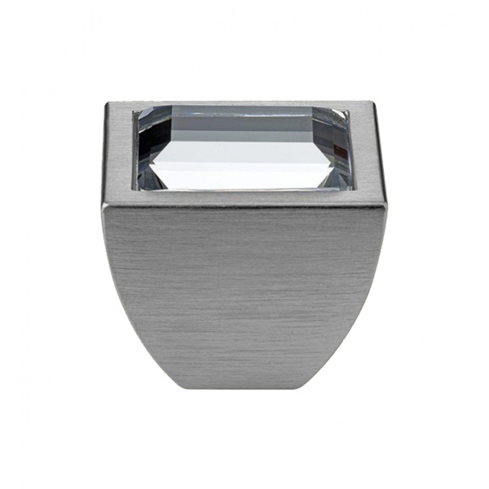 Furniture Knob Linea Calì Elios Crystal PB with Swarowski® Satin Chrome