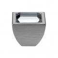Cabinet Knob Linea Calì Elios Crystal PB with Swarowski® Satin Chrome