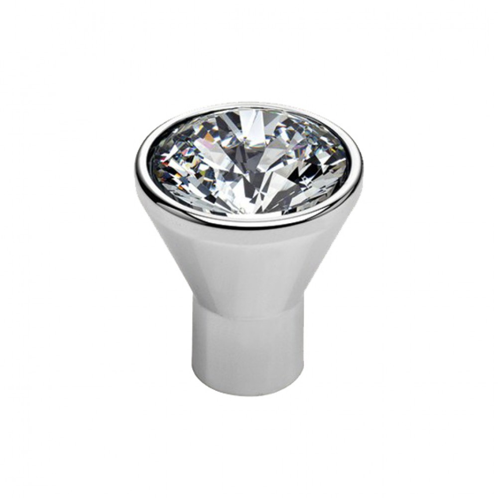 Furniture Knob Linea Calì Cosmic Crystal CR with Swarowski® Violet