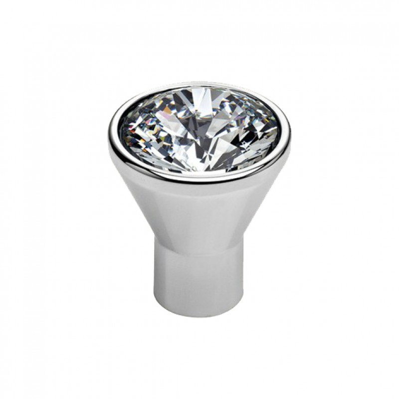 Furniture Knob Linea Calì Cosmic Crystal CR with Swarowski® Violet