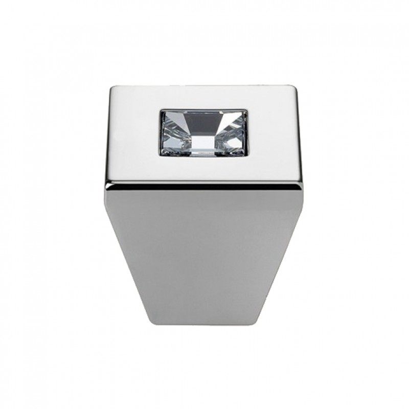 Furniture Knob Linea Calì Reflex PB with Swarowski® Polished Chrome