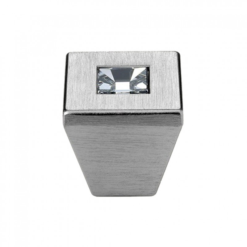 Furniture Knob Linea Calì Reflex PB with Swarowski® Satin Chrome