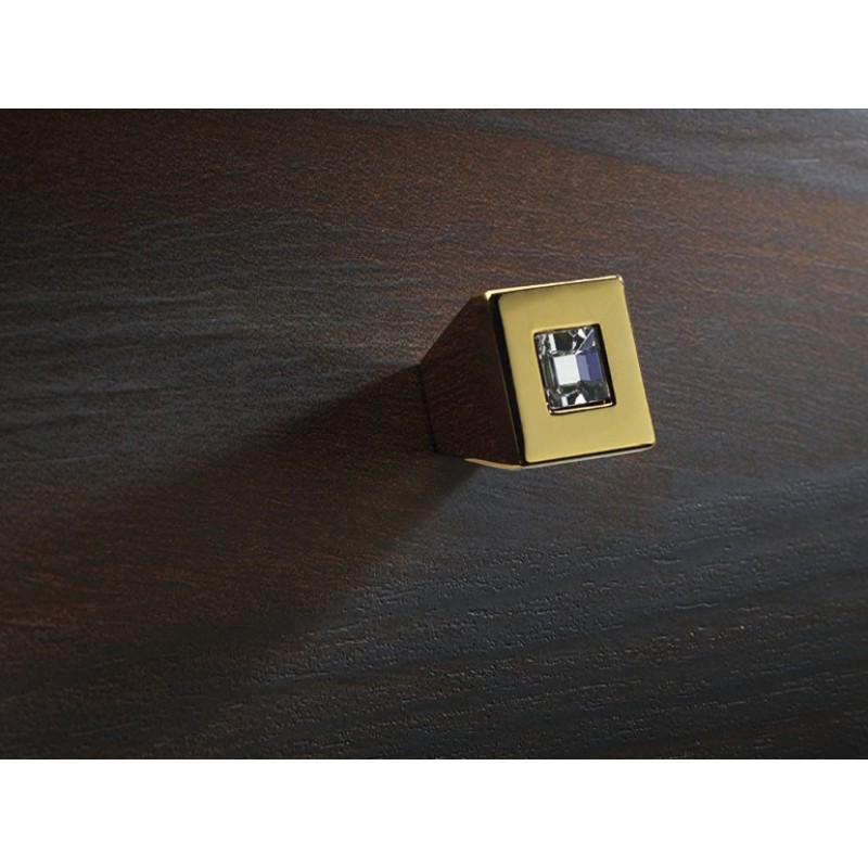 Furniture Knob Linea Calì Reflex PB with Swarowski® Gold Plated