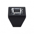 Cabinet Knob Linea Calì Ring Crystal PB with Swarowski® Matt Black