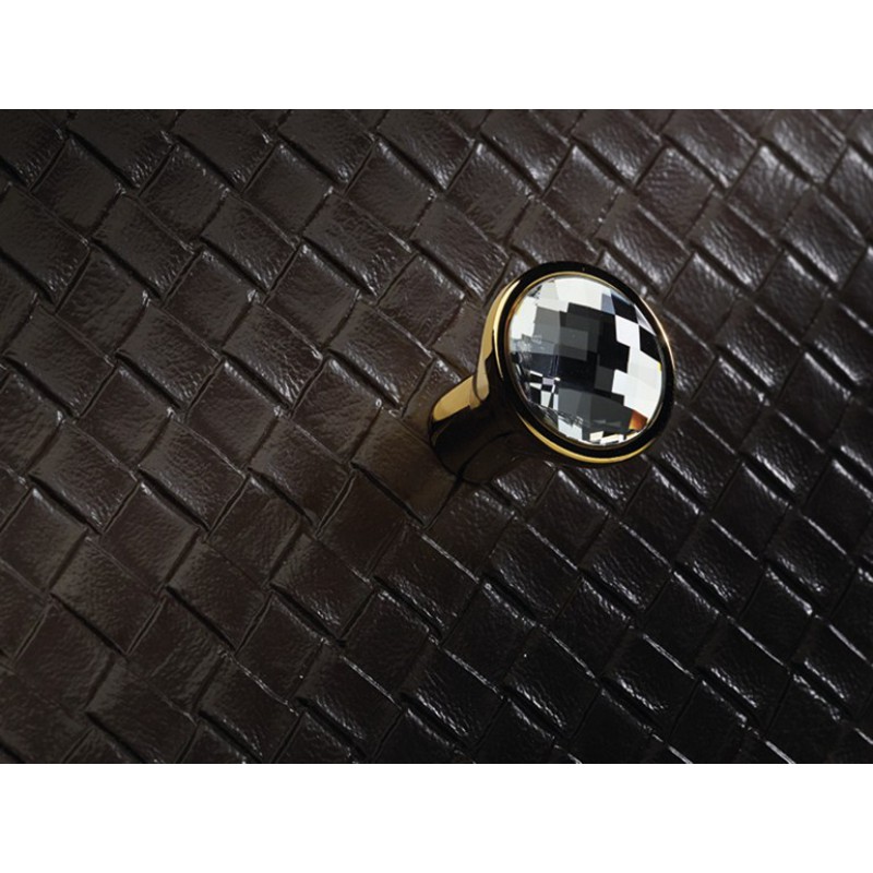 Cabinet Knob Linea Calì Veronica PB with Swarowski® Gold Plated