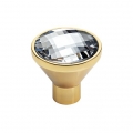 Cabinet Knob Linea Calì Veronica PB with Swarowski® Gold Plated