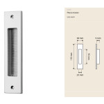 Linea Calì Profilo Recessed Plate Sliding Door Handle