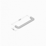 PVD-201 pba Pull Handle in stainless steel PVD treatment 