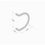 PVD-235 pba Pull Handle in stainless steel PVD treatment 