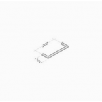 PVD-260 pba Pull Handle in stainless steel PVD treatment 